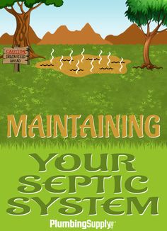 a poster with the words maintaining your specific system in green and brown colors, surrounded by trees