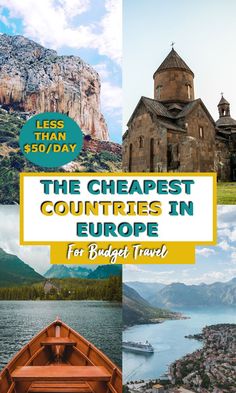 the cheapest countries in europe for budget travel