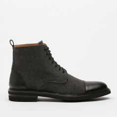 The Jack Boot in Grey **Sold Out** The Jack, Lug Sole, All Black Sneakers, Calf Skin, Casual Wear, 404 Not Found, Sleek, Not Found, Wool