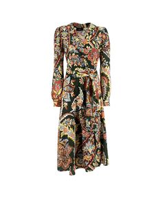 Best price on the market at italist | Etro Dress Multicolor Print Long Sleeve Maxi Dress For Fall, Multicolor Maxi Dress For Work In Fall, Fall Multicolor Maxi Dress For Work, Fall Long Sleeve Multicolor Print Maxi Dress, Multicolor Maxi Dress For Fall Workwear, Elegant Printed Long Sleeve Dress, Formal Printed Long Sleeve Dresses, Long Sleeve Printed Formal Dresses, Formal Long Sleeve Printed Dress