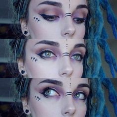 Rogue Makeup Dnd, Pagan Makeup Witch Simple, Witch Makeup Aesthetic, Witch Aesthetic Makeup, Witchy Makeup Aesthetic, Witchy Makeup Looks, Halloween Witch Makeup