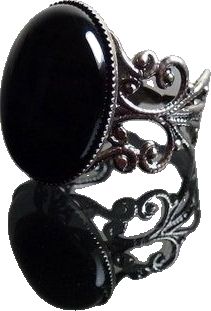 Ornate Ring, Steampunk Rings, Gothic Ring, Victorian Steampunk, Gothic Rings, Onyx Gemstone, Amethyst Purple, Ring Black, Victorian Gothic