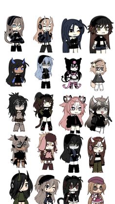 Miowwww Gacha Life, Anime, Hair, Black