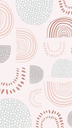 a wallpaper with circles and dots on it