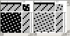 the crossword puzzle is shown in black and white, as well as four squares