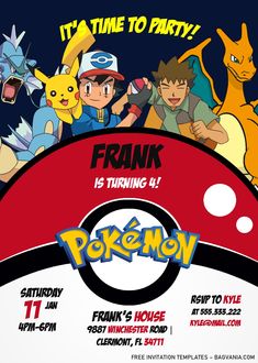 the pokemon birthday party is going on at this time to celebrate with friends and family