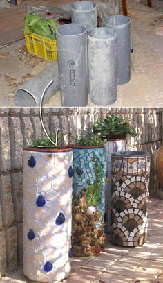 the top 20 most cost effective ideas for garden projects with diy tubes and containers