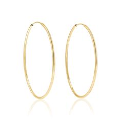 Our 14K solid gold Endless Hoop Earrings are an absolute essential for your jewelry box. Lightweight and flexible, they will be one of the most comfortable earrings you ever put on. Whether worn solo or stacked with your favorite studs, you will never want to part with this ear essential. Size: 1.2mm Thick 12mm Diamete Floating Diamond Ring, Diamond Drop Necklace, Bezel Necklace, Engraved Bracelet, Medallion Necklace, Custom Name Necklace, Bar Bracelets, Evil Eye Bracelet, Engraved Necklace