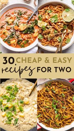 30 cheap and easy recipes for two that are perfect to make in the slow cooker