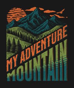 Mountain T Shirt Design, Camping T Shirts Ideas, Adventure Graphic Design, Camping Graphic, Bike Drawing, Design Camp, T Shirt Design Template, Mountain Adventure