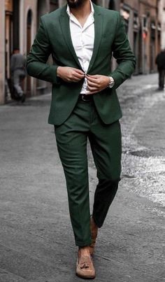 Bottle Green Suit Men, Proportion Design, Suit For Prom, Green Suit Men, Mens Wedding Suits, Green Wedding Suit, Wedding Suits Groomsmen, Jodhpuri Suit, Formal Clothes