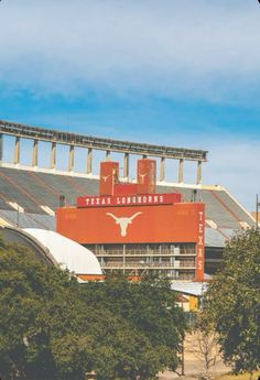 the stadium is empty and ready to be used for football practice or as an event