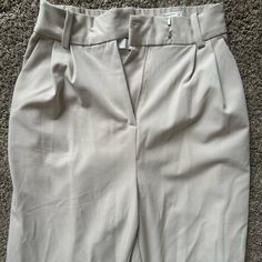 Never Worn, Size 2, Cream Dress Pants. Love But Don’t Fit Me. H&m Beige Bottoms For Workwear, H&m High Waist Beige Bottoms, Beige H&m Bottoms For Work, Chic Beige H&m Bottoms, Chic Ankle-length Bottoms By H&m, H&m Tapered Leg Bottoms For Spring, H&m Tapered Leg Spring Bottoms, H&m Beige Bottoms For Spring, Fitted Beige Bottoms From H&m