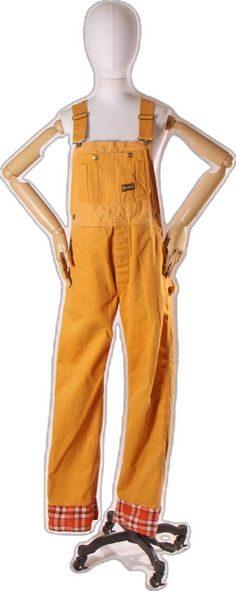 Retro Yellow Pants With Pockets, Pants Overalls, Late 1960s, Springfield Mo, Cuffed Pants, Golden Yellow, 1970s, 1960s, Full Length