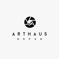 the logo for arthauss aspicn is shown in black and white colors