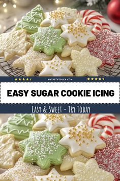 an easy sugar cookie icing recipe for christmas cookies