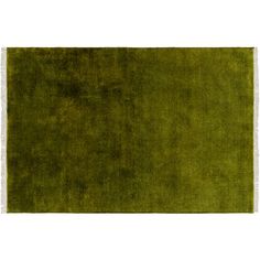 a green rug on a white background