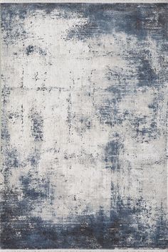 an abstract rug with blue and white colors