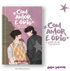 the book cover for com amaro eodio is shown with an image of two people