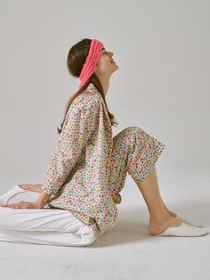 Composition : COTTON100%Color: MultiCountry of Origin : KOREA Casual Spring Loungewear, Spring Long Sleeve Pajama Party Sleepwear, Spring Long Sleeve Sleepwear For Pajama Party, Casual Spring Sleepwear For Lounging, Casual Multicolor Floral Print Sleepwear, Spring Sleepwear With Relaxed Fit For Bedtime, Relaxed Fit Spring Sleepwear For Bedtime, Relaxed Fit Sleepwear For Spring Bedtime, Multicolor Sleepwear For Spring