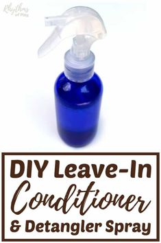 This all-natural DIY leave in Conditioner and detangler spray recipe is safe and effective for both kids and adults. Learn how easy it is to make the best homemade deep-conditioning and detangling hair product. Fight damage, repair split-ends and dry frizzy hair, and easily comb out tangled locks without tears. | #DIYHair #NaturalHairCare Diy Hair Detangler, Hair Detangler Spray, Diy Conditioner, Conditioner Recipe, Galaxy Slime, Dry Frizzy Hair, Best Natural Hair Products, Homemade Shampoo