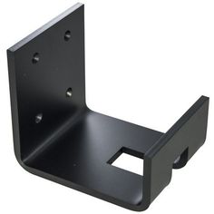 an image of a black metal shelf bracket