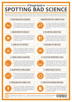 the ultimate guide to spotting bad science infographical poster - click to enlarge