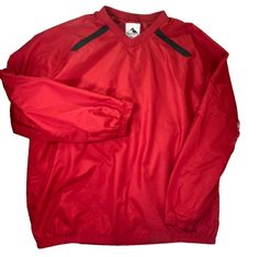 Stay warm and stylish while playing your best game with this Augusta Sportswear men's Golf Windbreaker. The red and black color combo adds a pop of style to your golf wardrobe. With a relaxed fit and convenient pockets, it's perfect for your next tee time! #AugustaSportswear #GolfWindbreaker #MensFashion #StayStylish #GolfLife ⛳️🏌️‍♂️🧥 Red Sports Outerwear, Red Outerwear For Sports Events, Red Casual Windbreaker For Sports Events, Red Sportswear Outerwear For Sports Events, Casual Red Windbreaker For Sports Events, Red Sportswear Outerwear For Outdoor Activities, Sporty Red Windbreaker For Outdoor Activities, Red Athleisure Track Jacket For Outdoor Activities, Red Long Sleeve Top For Outdoor