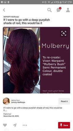 New Hair Colors 2023 Fall, Red Hair Colors For Brunettes, Cherry Wine Hair Color, Cherry Wine Hair Color Burgundy, Pelo Color Borgoña, Garden 2023, Wine Hair, Dark Red Hair