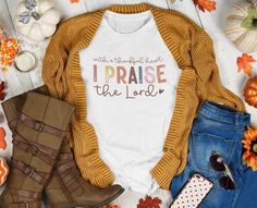 This Christian T-Shirt is perfect for those who want to show their love and gratitude towards Jesus. It is a great option for Thanksgiving and for anyone who wants to spread positivity and faith through their clothing. Product features - Available in sizes S to 4XL - Double-needle stitching for durability - Without side seams for a clean look - Garment-dyed fabric for soft texture - Made with 100% US cotton for comfort Care instructions - Machine wash: cold (max 30C or 90F) - Do not bleach - Tumble dry: low heat - Iron, steam or dry: low heat - Do not dryclean Christian Thanksgiving Shirt, Thanksgiving Christian, Christian Thanksgiving, Praise The Lord, Jesus Shirt, Spread Positivity, Christian T Shirt, Thanksgiving Shirt, Christian Apparel