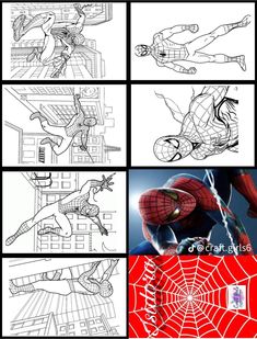 spiderman coloring pages for kids to color and learn how to draw the amazing spider man