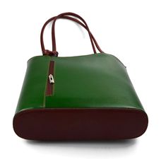 Women handbag leather bag clutch hobo bag backpack cross body women bag green - brown leather backpack leather shoulder bag made in Italy Item details: Shoulder bag in genuine Italian leather with zipper closure, shipped directly from our laboratories in Florence, Italy. The only a shoulder bag that can become a backpack !! Materials: Genuine Italian hand-buffed calf leather. Best vegetable tanned leather making our handbags the most durable and weather resistant. Construction semi-rigid Inside Green Leather-lined Tote Shoulder Bag, Green Tote Shoulder Bag With Leather Lining, Green Satchel Shoulder Bag With Leather Lining, Green Leather Lined Tote Shoulder Bag, Green Top Handle Shoulder Bag With Leather Lining, Green Leather Tote Backpack, Green Leather Rectangular Backpack, Green Shoulder Bag With Leather Lining For Shopping, Green Shoulder Bag With Leather Lining For Daily Use