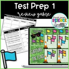 the test prep 1 review game is displayed on a computer screen and it's contents are