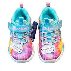 Sketchers Rainbow Sneakers Nwb Style: Dreamy Lites - Sunny Groove Color: Turquoise/Multi (Rainbow Colors) Machine Washable Velcro Closure Size: 5 Cute Multicolor Round Toe Sneakers, Multicolor Round Toe Sneakers For School, Cute Multicolor Sneakers For School, Cute Purple Round Toe Sneakers, Multicolor Sneakers For School, Cute Multicolor Low-top Sneakers, Cute Purple Sneakers For School, Multicolor Slip-on Sneakers For School, Multicolor Lace-up Sneakers For School