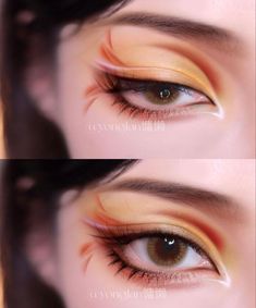 Rengoku Makeup Inspired, Wrist Tattoo Ideas, Membentuk Alis, Vampire Bride, Anime Makeup, Cute Eye Makeup, Make Up Inspiration, Korean Eye Makeup