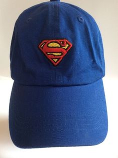 Superman Ball Cap Hat Adjustable Blue Six Flags Grand Prairie Texas Hero | eBay Grand Prairie Texas, Super Man, Types Of Hats, Grand Prairie, Six Flags, Man Logo, Hats For Sale, Girl With Hat, Caps For Women