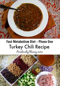 Turkey Chili Recipe - FMD Phase One - Positively Stacey Healthy Chili Recipe Turkey, Turkey Chili Recipe, Metabolism Diet, Chili Recipe Turkey