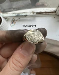 Fingerprint Ring, Dope Jewelry, Mode Inspo, Diy Schmuck, Dream Jewelry, Jewelry Inspo