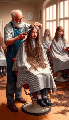 Barber Shop Haircuts, Hair Ritual, Buzzed Hair, Hair School, Cut Her Hair, Bald Heads