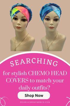 Tie-dye style chemo hat for cancer patients Alopecia Headwear, Chemo Scarves, Chemo Headwear, Chemo Hat, Head Covering, Braid Styles, Brighten Your Day, Daily Outfits, Shopping Outfit