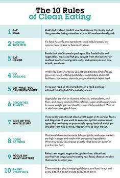 How to Eat Clean: 10 Rules to Follow | Prevention Clean Eating Rules, Loose Weight In A Week, 1000 Calorie, 100 Calorie, Strep Throat, Clean Eating Challenge, Clean Eating For Beginners, Clean Eating Tips, Diet Vegetarian