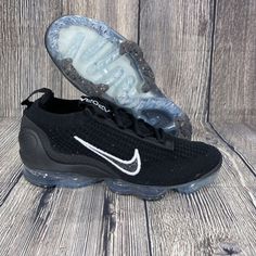 New With Without Box Nike Air Vapormax 2021 Fk Flyknit Black/Silver/White. Womens Sizes. Subtract 1.5 Sizes To Convert To Mens Style Dc4112-002 Original Box Not Included. Shoes Are In New And Unworn Condition. 100% Authentic. Black Sneakers With Textured Upper And Round Toe, Black Textured Upper Sneakers With Round Toe, Black Textured Lace-up Sneakers, Trendy Black Breathable Running Shoes, Sporty Flyknit Sneakers For Sports, Casual Flyknit Sneakers For Sports, Casual Black Running Shoes With Air Cushioning, Casual Nike Breathable Running Shoes, Sporty Black Sneakers With Textured Upper