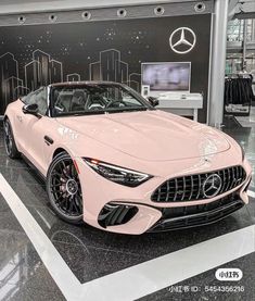 pink mercedes benz Cute Cheap Cars, Cool Cars For Teens, Car Inspo Exterior, Best First Cars, Pretty Cars For Women, Pink Suv, Baddie Cars, Infinity Car, Couple Cars