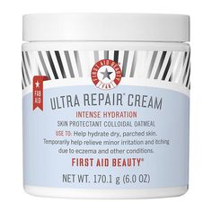 What it is: A fast-absorbing, rich moisturizer that provides instant and long-term hydration for dry, distressed skin and eczema.Skin Type: Normal, Dry, and CombinationSkincare Concerns: Dryness, Fine Lines and Wrinkles, and RednessFormulation: Rich CreamHighlighted Ingredients:- Colloidal Oatmeal (OTC): FDA-designated skin protectant that relieves itching and minor irritation caused by eczema, rashes, and other skin conditions.- Shea Butter: Moisturizes and protects the skin barrier with vitami Ultra Repair Cream, Moisturizer For Combination Skin, Camo Style, Eucalyptus Globulus, Feminine Fashion, First Aid Beauty, Facial Moisturizers, Moisturizer With Spf, Skin Repair