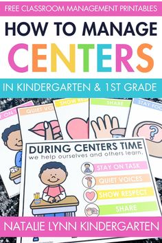 how to manage centers in the classroom with free printables