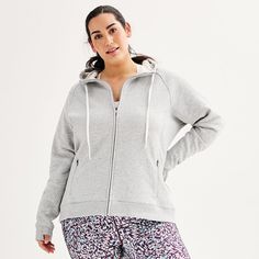 This soft and comfortable Plus Size Tek Gear® Ultrasoft Fleece Hoodie Jacket is an essential piece for any wardrobe. Easy to throw on after a workout, or simply running errands around town, you'll never want to take this jacket off. TECHNOLOGIES & FEATURES 2 pockets Long sleeves with ribbed cuffsFIT & SIZING 28 in. length Zipper closureFABRIC & CARE Cotton, polyester Machine wash Imported Size: 1X. Color: Dark Frost Heather. Gender: female. Age Group: adult. Comfortable Long Sleeve Fleece Hooded Jacket, Comfortable Fleece Hooded Jacket For Loungewear, Comfortable Fleece Hooded Jacket With Drawstring, Cozy Hooded Activewear, Comfortable Hooded Activewear, Comfortable Cozy Fit Hooded Activewear, Cozy Fit Comfortable Hooded Activewear, Comfy Fleece Hooded Jacket For Loungewear, Comfortable Winter Hoodie For Gym