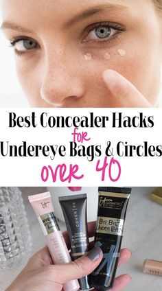 Undereye Concealer Tips and hacks for Over 40 Undereye Concealer Tips, Concealer Hacks, Concealer Tips, Undereye Bags, Undereye Concealer, Concealer Tricks, Dark Undereye, Looks Kylie Jenner, Hide Dark Circles