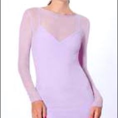 Mesh Long Sleeve Body Con Mini With Tank Style Mini Liner. Color Is Lavender. Purple Fitted Sheer Top, Fitted Sheer Purple Top, Ballet Dance Dress, Forever 21 Black Dress, Silk Sheath Dress, Sequence Dress, Umgee Dress, Mini Dress Formal, Mini Sundress