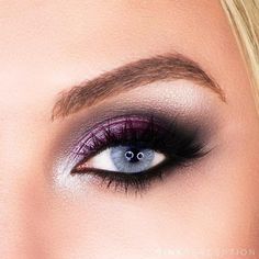 Best Ideas Of Makeup For Blue Eyes ★ Natural Makeup For Wedding, Black Smokey Eyes, Makeup For Wedding, Smokey Eyes Makeup, Black Smokey Eye Makeup, Natural Eye Makeup Tutorial, Black Smokey Eye