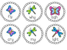 four different types of dragonflys are shown in this printable activity pack for kids